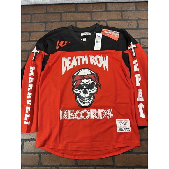 DEATH ROW RECORDS Hockey Jersey ~Never Worn~ M L XL 2XL - Picture 1 of 10